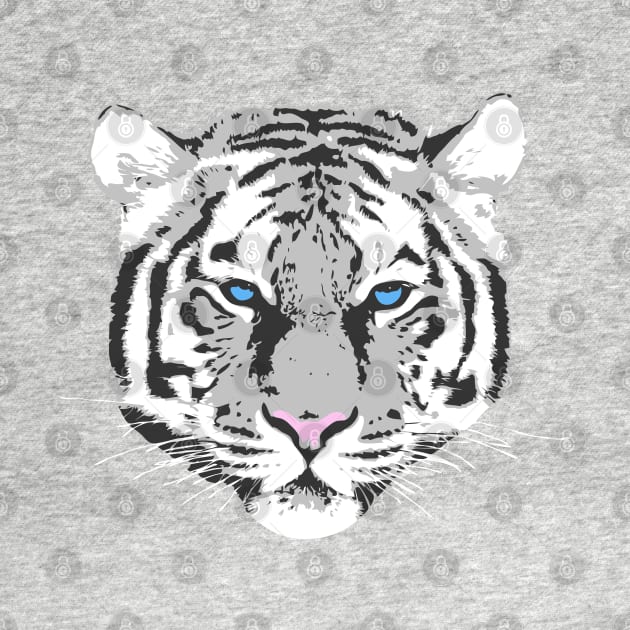 White tiger by wamtees